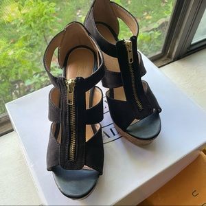 Black wedges/shoes/heels